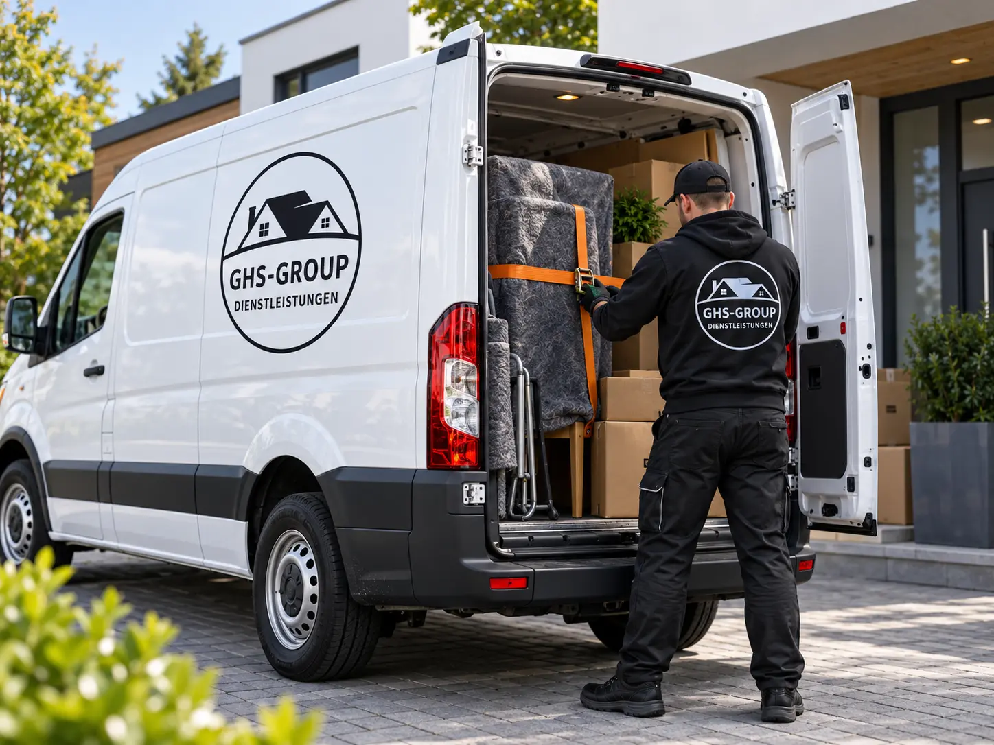 GHS Transporter bei einem Transportauftrag